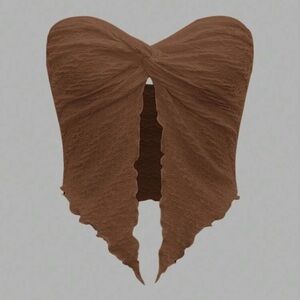 SHEIN Brown Strapless Top (S)